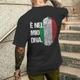 Dna Della Bandiera Italiana Impronte Digitali Italia T-shirt da uomo con stampa posteriore Regalos para él