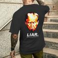 Donald Trump Liar Anti Trump T-Shirt mit Rückendruck Geschenke für Ihn