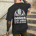 Doner Macht Schöner Ich Bin Der Beweis Kebab Snack T-Shirt mit Rückendruck Geschenke für Ihn