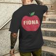 Donna Fiona Retrointage Mela Con Collo A T-shirt da uomo con stampa posteriore Regalos para él