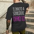 Donna Magliette Donna Manica Corta Divertenti Simpatiche Offro Io Con Collo A T-shirt da uomo con stampa posteriore Regalos para él