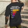 Donna Perchè Perdo A Beacholley Scritte Pallavolo Divertente Con Collo A T-shirt da uomo con stampa posteriore Regalos para él