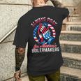 Donna Pregare Per Laboriosi Produttori Di Caldaie Americane Con Collo A T-shirt da uomo con stampa posteriore Regalos para él