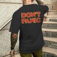 Don't Panicintage Distressed T-Shirt mit Rückendruck Geschenke für Ihn