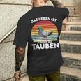 With Dove Das Leben Ist Schönmit Tauben T-Shirt mit Rückendruck Geschenke für Ihn