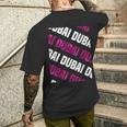 Dubai Modello Camo Rosa Camouflage T-shirt da uomo con stampa posteriore Regalos para él