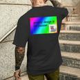 El Diseño Gráfico Es Mi Pasión Arco Iris Comic Sans Camiseta Hombre Estampado Espalda Regalos para él
