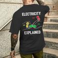 Electrician Ohmolt Amp Electrician T-Shirt mit Rückendruck Geschenke für Ihn