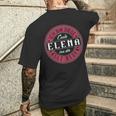 Elena Ich Bin Diese Coole Elena T-Shirt mit Rückendruck Geschenke für Ihn