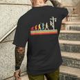 Elettricista Human Evolutionintage Lineman T-shirt da uomo con stampa posteriore Regalos para él