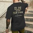 Elze Ist Wie New York Nur Ganz Anders Elze T-Shirt mit Rückendruck Geschenke für Ihn