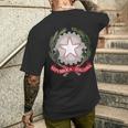 Emblema Italia Della Repubblica Italiana Simbolo Souveniracanza T-shirt da uomo con stampa posteriore Regalos para él