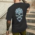 Esqueleto Con Tiburón Esqueleto Con Tiburón Camiseta Hombre Estampado Espalda Regalos para él