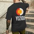 Ezidi Flag Yezidi T-Shirt mit Rückendruck Geschenke für Ihn