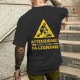 Falegname Simpatica Motosega Uomo Falegname Divertente T-shirt da uomo con stampa posteriore Regalos para él