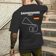 Famous Circuit Outlines T-Shirt mit Rückendruck Geschenke für Ihn