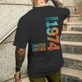 Fantastica Edizione Limitata Ottobre 1974 Retro 1974Intage 1974 T-shirt da uomo con stampa posteriore Regalos para él