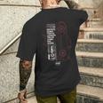 Fast X Worldwide Cities Fast & Furious Red Car Tactical Map T-shirt da uomo con stampa posteriore Regalos para él