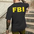 Federal Bureau Of Investigation Fbi Costume T-Shirt mit Rückendruck Geschenke für Ihn