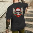 Feliz Dia De Los Muertos Sugar Skull Heaven Angel T-Shirt mit Rückendruck Geschenke für Ihn