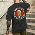 Ferma I Rettiliani Dal Distruggere L'america Divertente Anti Biden T-shirt da uomo con stampa posteriore Regalos para él