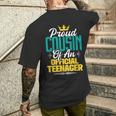Fier Cousin D'un Adolescent Officiel Famille D'anniversaire T-shirt imprimé au dos Cadeaux pour lui
