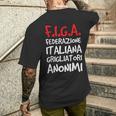 FIGA Scritte Divertenti Regalo Grigliatori Anonimi T-shirt da uomo con stampa posteriore Regalos para él