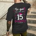 Firmenjubiläum 15 Jähriges Dienstjubiläum 15 Years Anniversary T-Shirt mit Rückendruck Geschenke für Ihn