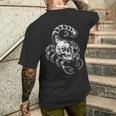 Flash Tatuaggio Tradizionale Teschio Scorpione T-shirt da uomo con stampa posteriore Regalos para él