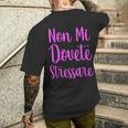 Frase Italiana Divertente Non Mi Dovete Stressare T-shirt da uomo con stampa posteriore Regalos para él
