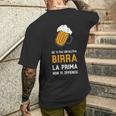Frasi Divertenti Regalo Simpatico Uomo Fatti Un'altra Birra T-shirt da uomo con stampa posteriore Regalos para él