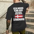 Denmark For Denmark T-Shirt mit Rückendruck Geschenke für Ihn