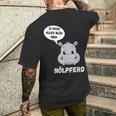 Hippo Fun T-Shirt mit Rückendruck Geschenke für Ihn