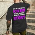 Ich Bleibe So Wie Ich Bin T-Shirt mit Rückendruck Geschenke für Ihn