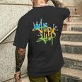 Old School Hip Hop 90S Graffiti Old School T-Shirt mit Rückendruck Geschenke für Ihn