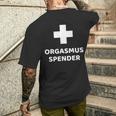 Orgasm Dispenser Idea Gags T-Shirt mit Rückendruck Geschenke für Ihn