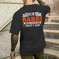 Profession Quote I'm A Rabbi T-shirt da uomo con stampa posteriore Regalos para él