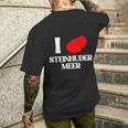 Saying Hannover Hagenburg I Love Steinhuder Meer T-Shirt mit Rückendruck Geschenke für Ihn