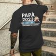 Futuro Papà 2023 Loading Regali Divertente Per Papa Padre T-shirt da uomo con stampa posteriore Regalos para él