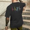 Gamer Hearbeat Controller Regalo Per Nerd Multiplayer Gaming T-shirt da uomo con stampa posteriore Regalos para él