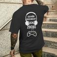 Gamer Ich Hör Dich Nicht Ich Zocke German T-Shirt mit Rückendruck Geschenke für Ihn