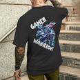 Gamer Warriorideogiochi Console Per Giocatori Giocatore Di Gioco T-shirt da uomo con stampa posteriore Regalos para él