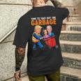 Garbage For Trump 2024 Time To Take Out Garbage Biden Men's T-shirt Back Print Gifts for Him