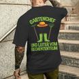 Gartenchef Und Leiterom Rechenzentrum Hobbygärtner Garten T-Shirt mit Rückendruck Geschenke für Ihn