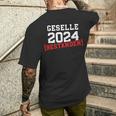 Gesellen Abschlussprüfung Bestanden Gesellenprüfung Geselle T-Shirt mit Rückendruck Geschenke für Ihn