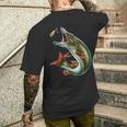 For Angler T-Shirt mit Rückendruck Geschenke für Ihn