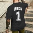 Giorgia Sostenitore Numero 1 Del Più Grande Fan T-shirt da uomo con stampa posteriore Regalos para él