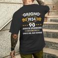 Giugno 1934 Anni 90 Compleanno Uomo Donna 1934 T-shirt da uomo con stampa posteriore Regalos para él