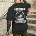 Glück Ist Kein Randall Man Kann Es Auch Bestellen T-Shirt mit Rückendruck Geschenke für Ihn