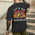Lets Go Bananas Banana Playing Baseball Baseball Player Fun Men's T-shirt Back Print Gifts for Him